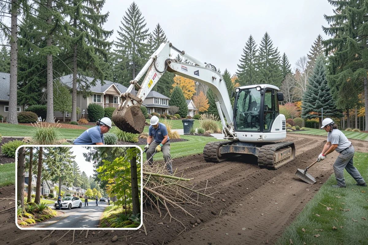Rain Garden Installation in Normandy Park, King County, WA - Captures and filters stormwater