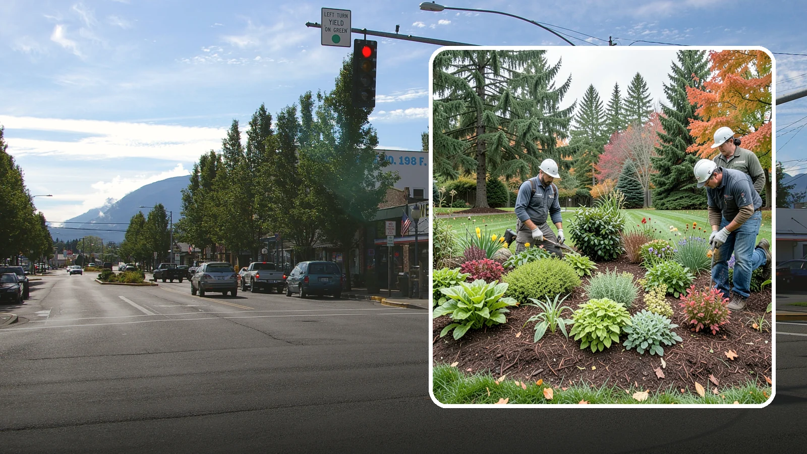 Rain Garden Installation in North Bend, King County, WA - Beautiful rain gardens that capture and filter stormwater runoff while adding habitat and color.