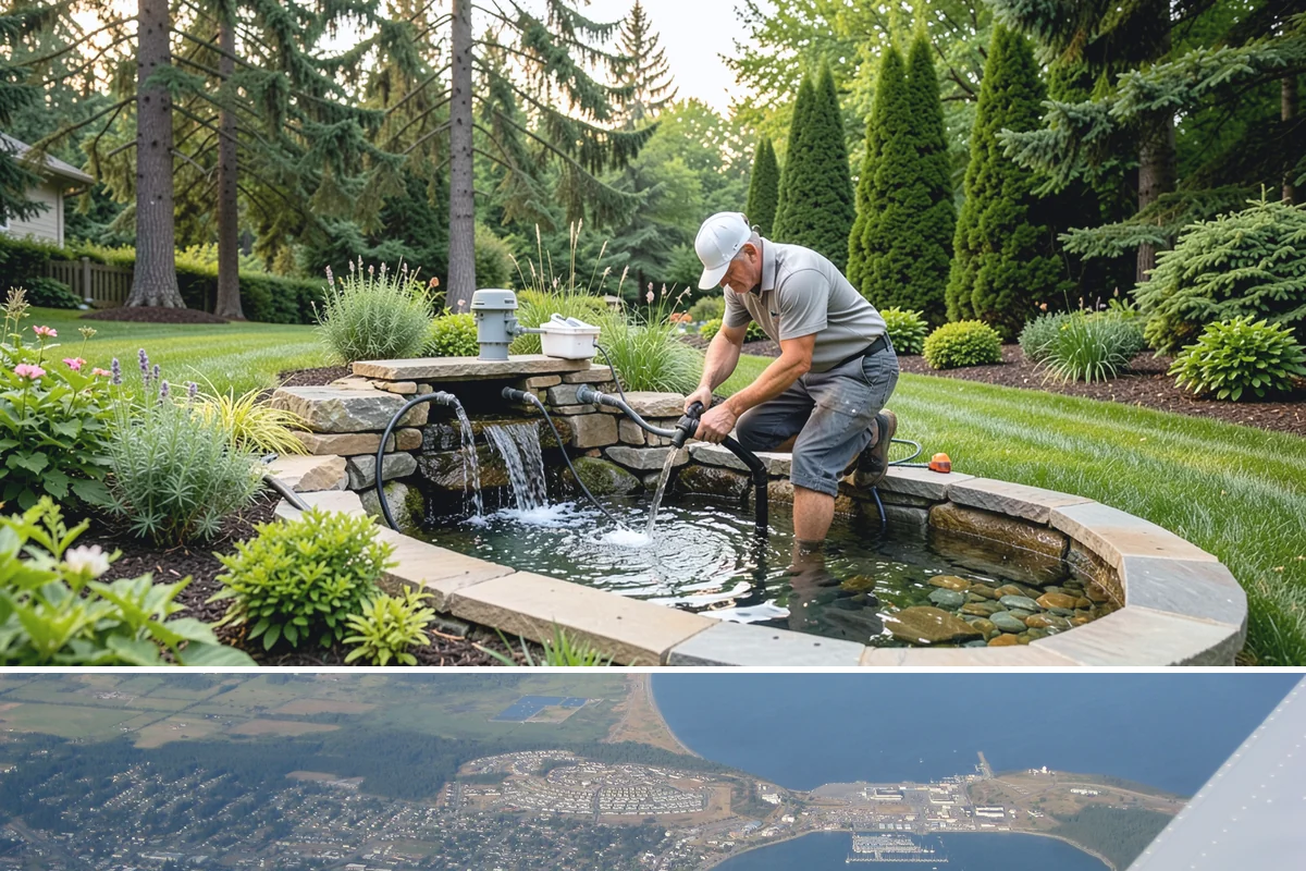 Rain Garden Installation in Oak Harbor, Island County, WA - Best built and planted spring or fall.