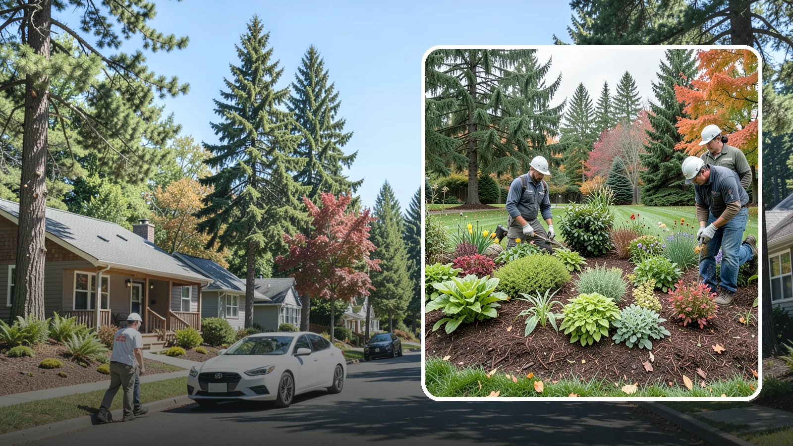 Rain Garden Installation in Orting, Pierce County, WA - Beautiful rain gardens that capture and filter stormwater runoff while adding habitat and color.