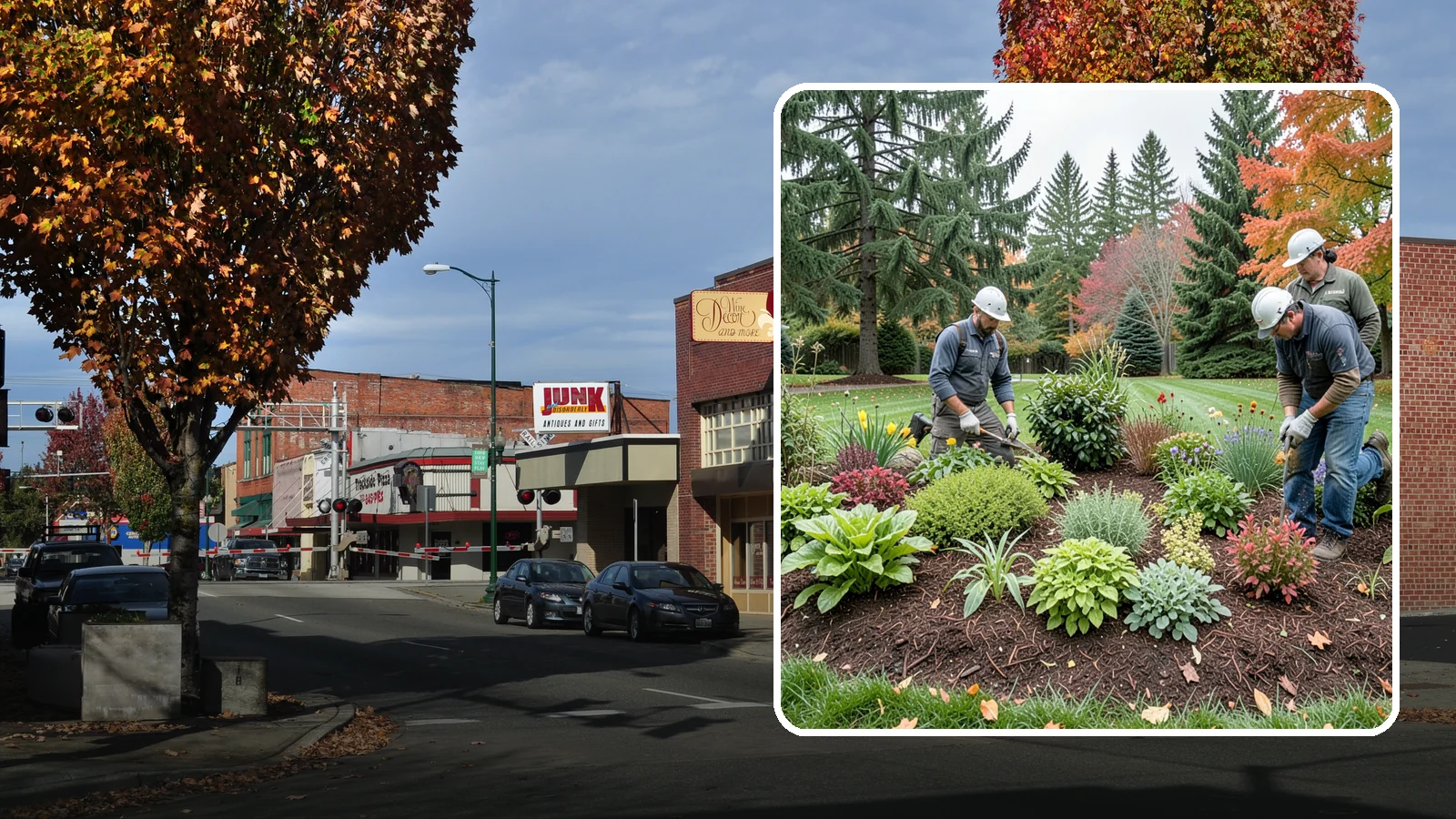 Rain Garden Installation in Puyallup, Pierce County, WA - Beautiful rain gardens that capture and filter stormwater runoff while adding habitat and color.