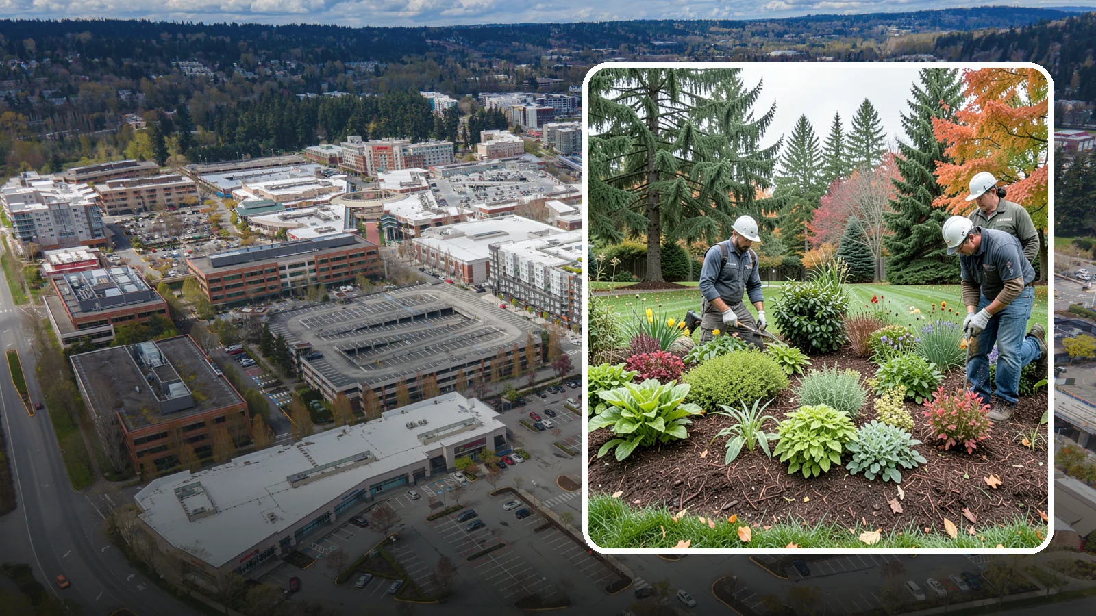 Rain Garden Installation in Redmond, King County, WA - Beautiful rain gardens that capture and filter stormwater runoff while adding habitat and color.