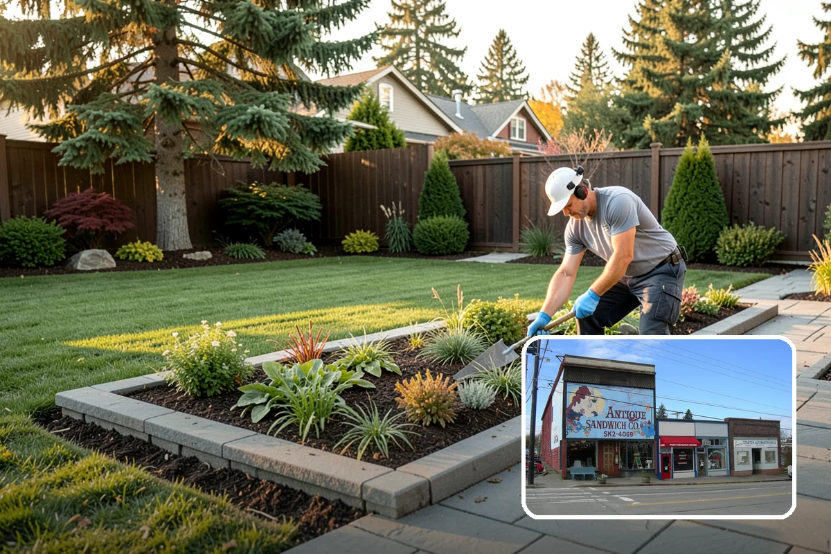 Rain Garden Installation in Ruston, Pierce County, WA - Captures and filters stormwater