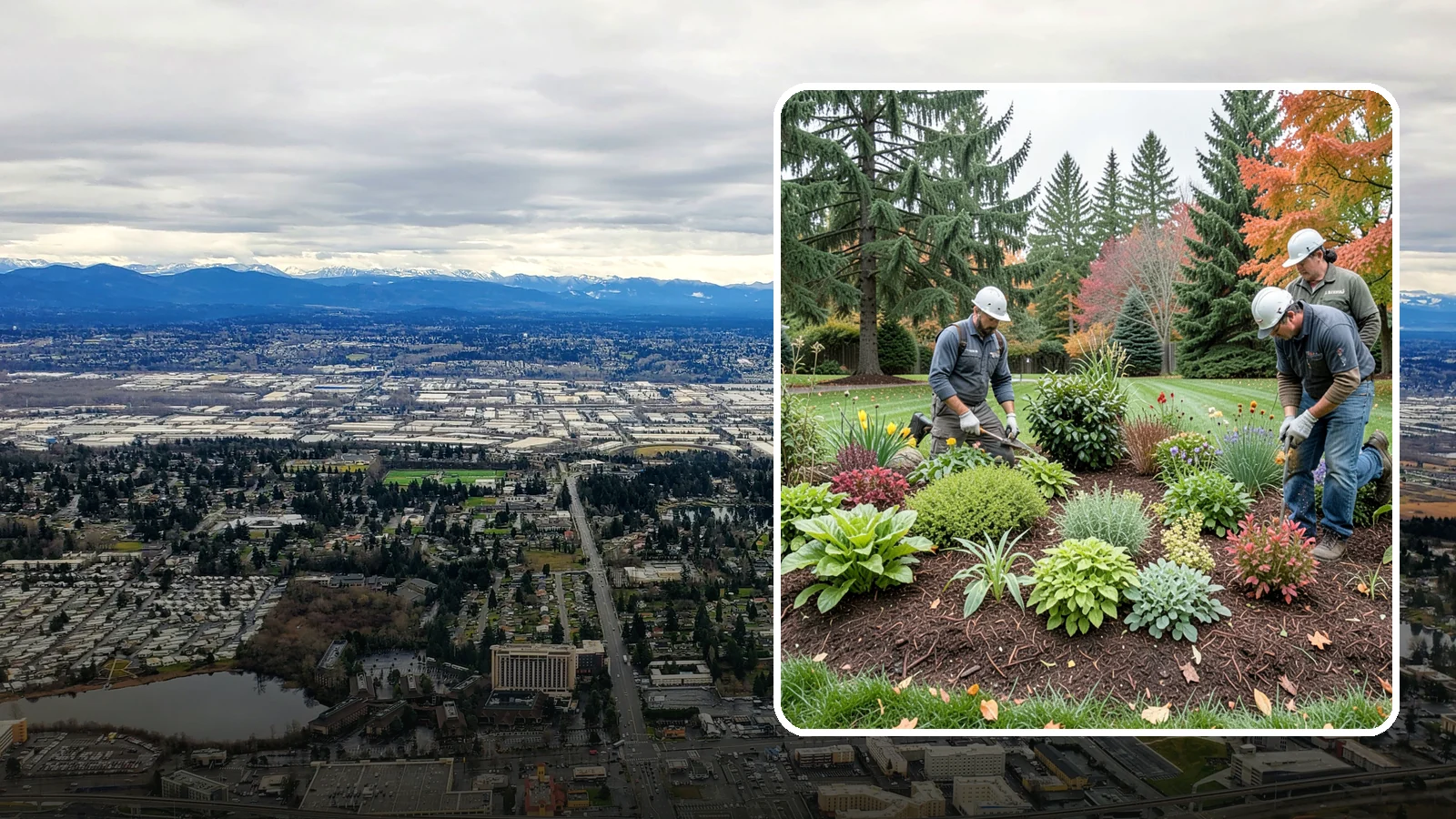 Rain Garden Installation in SeaTac, King County, WA - Beautiful rain gardens that capture and filter stormwater runoff while adding habitat and color.