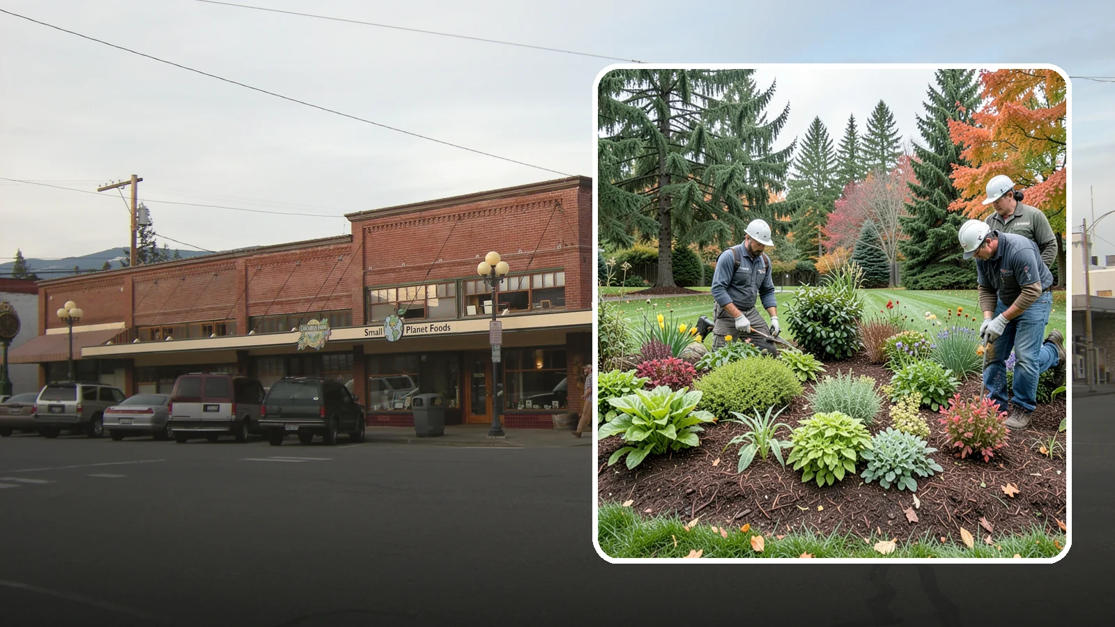 Rain Garden Installation in Sedro-Woolley, Skagit County, WA - Beautiful rain gardens that capture and filter stormwater runoff while adding habitat and color.