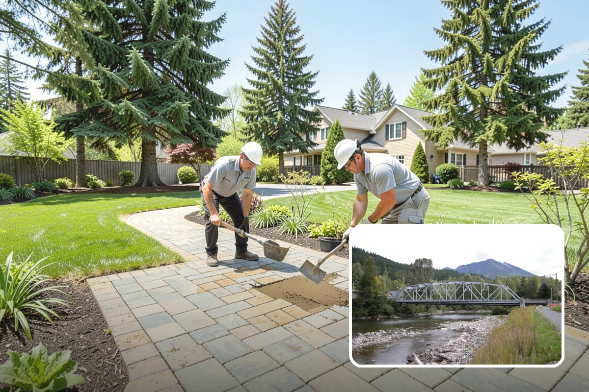 Rain Garden Installation in Skykomish, King County, WA - Captures and filters stormwater