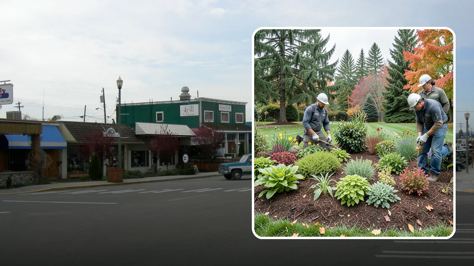 Rain Garden Installation in Stanwood, Snohomish County, WA - Beautiful rain gardens that capture and filter stormwater runoff while adding habitat and color.