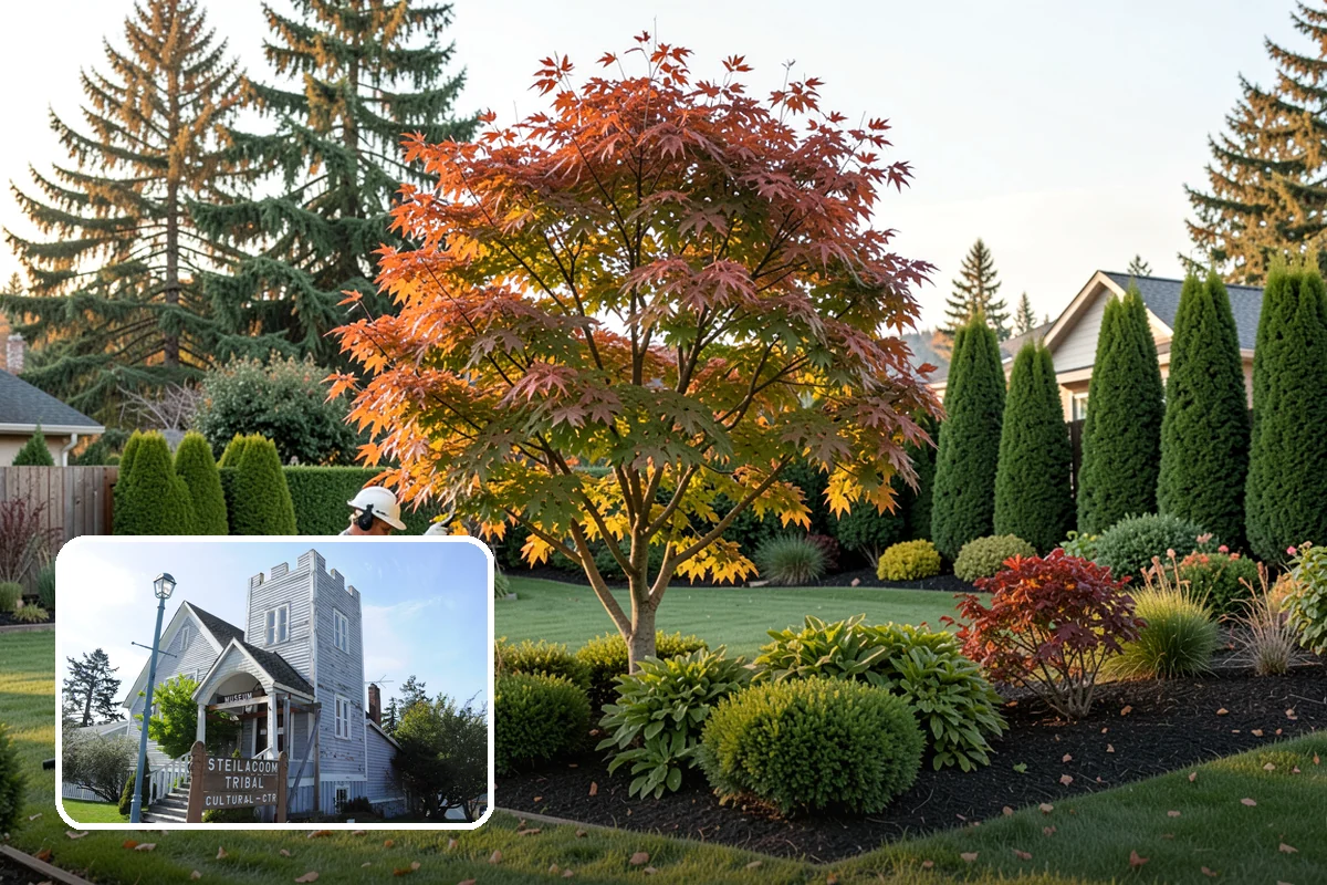 Rain Garden Installation in Steilacoom, Pierce County, WA - Captures and filters stormwater