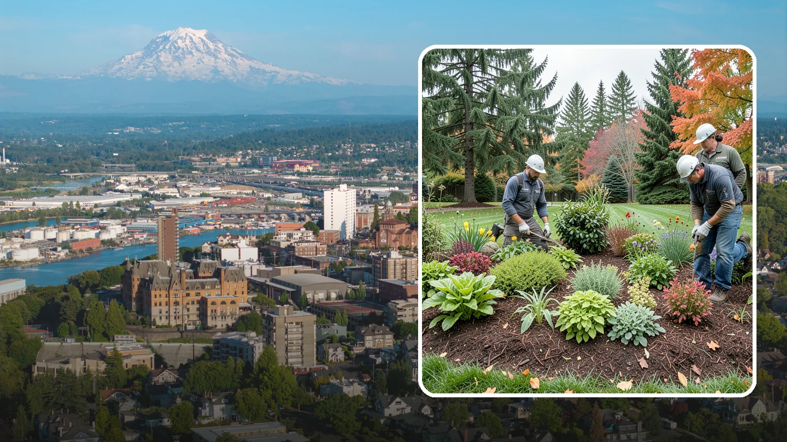 Rain Garden Installation in Tacoma, Pierce County, WA - Beautiful rain gardens that capture and filter stormwater runoff while adding habitat and color.