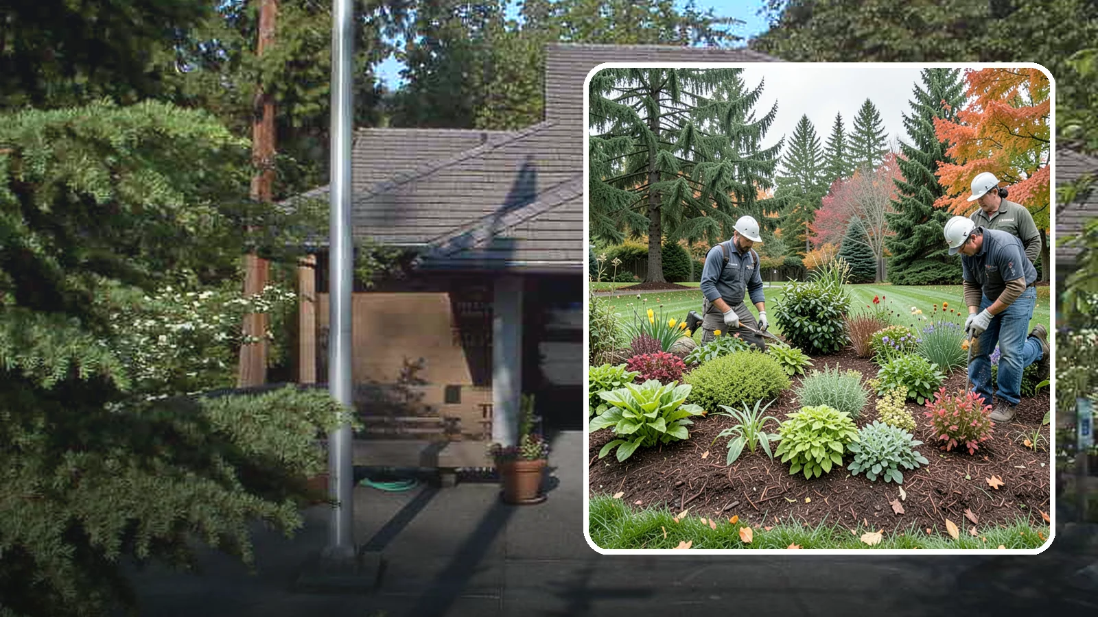 Rain Garden Installation in Yarrow Point, King County, WA - Beautiful rain gardens that capture and filter stormwater runoff while adding habitat and color.