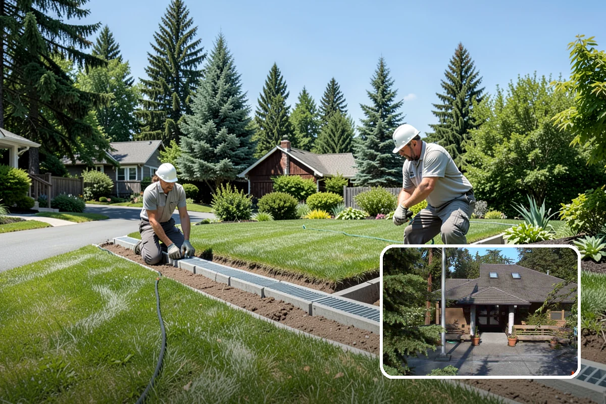Rain Garden Installation in Yarrow Point, King County, WA - Captures and filters stormwater