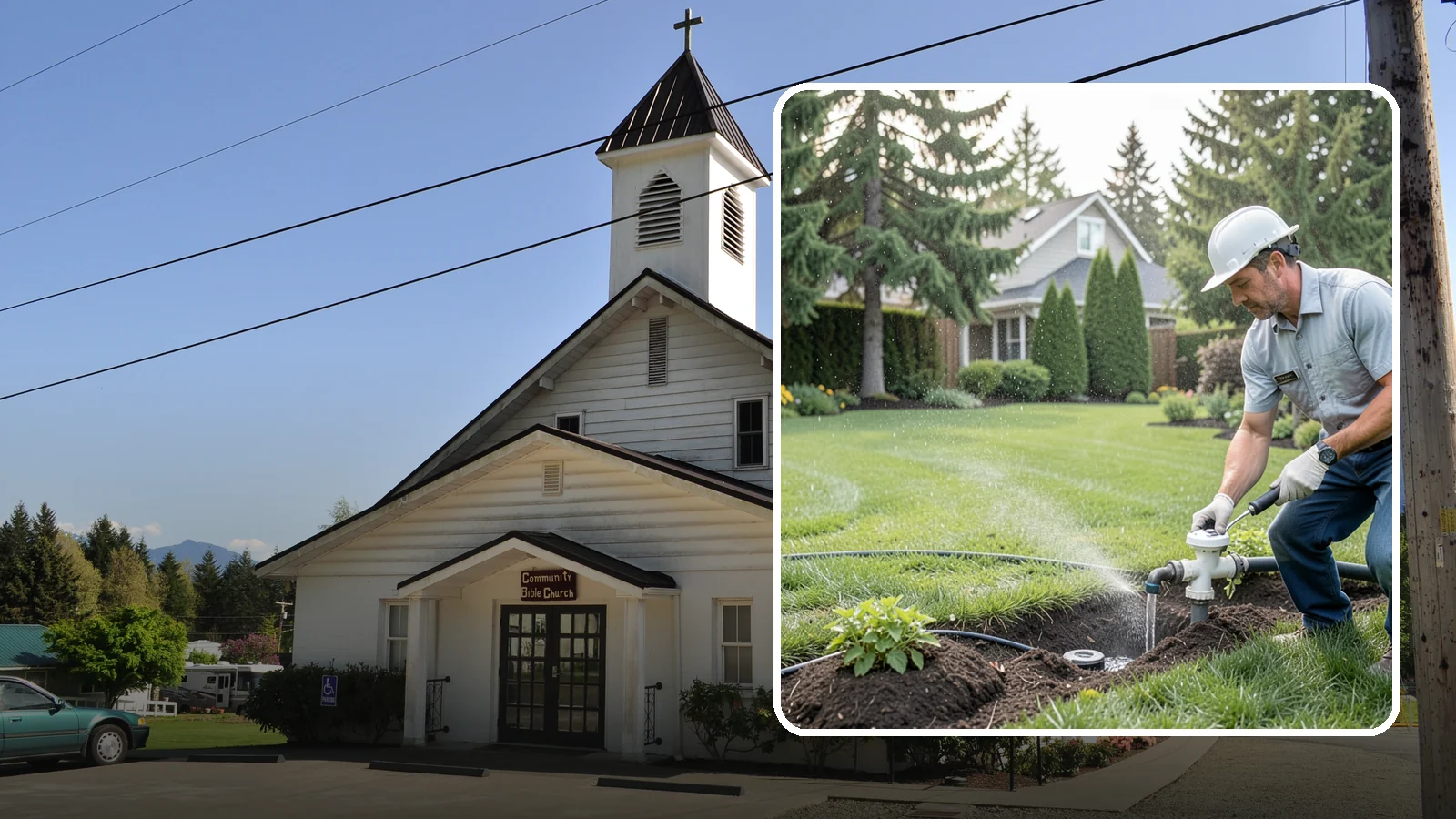 Rain Sensor Installation in Concrete, Skagit County, WA - We install rain sensors that automatically pause your sprinklers during Western Washington's frequent rainfall, cutting waste and...