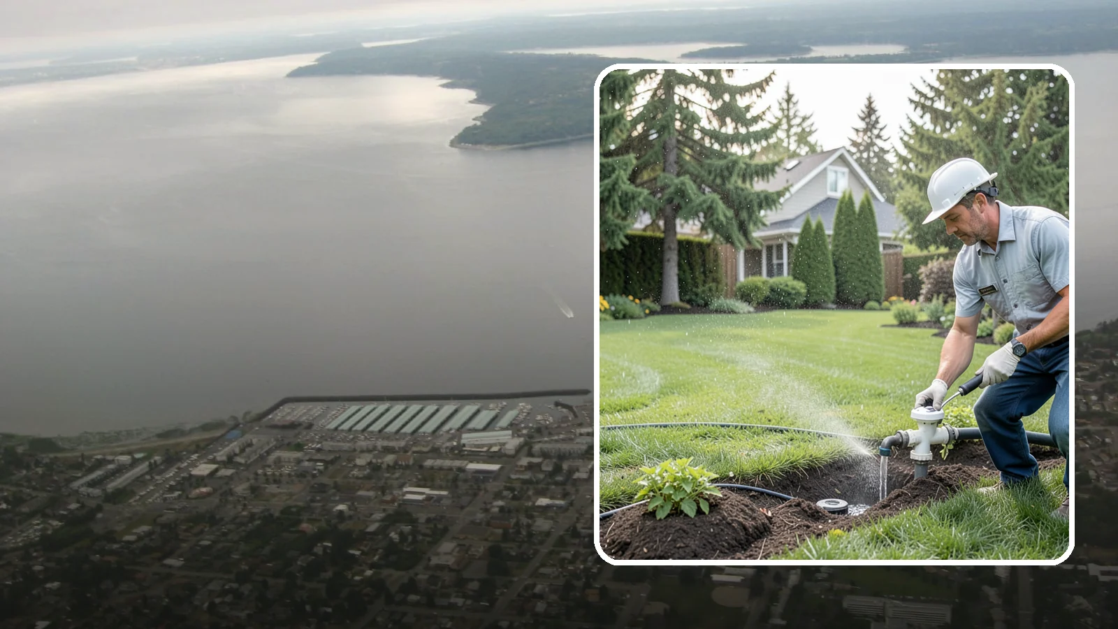 Rain Sensor Installation in Des Moines, King County, WA - We install rain sensors that automatically pause your sprinklers during Western Washington's frequent rainfall, cutting waste and...