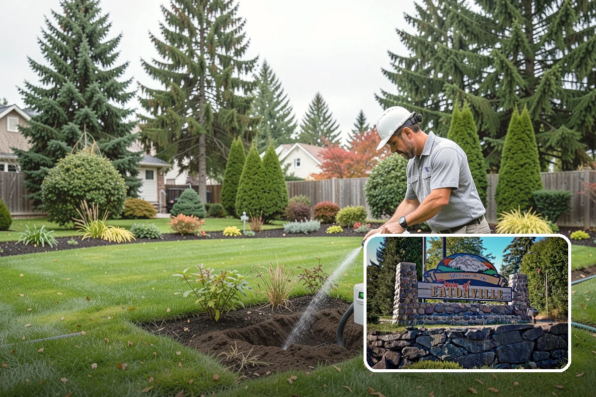 Rain Sensor Installation in Eatonville, Pierce County, WA - Eliminates watering during frequent PNW rain