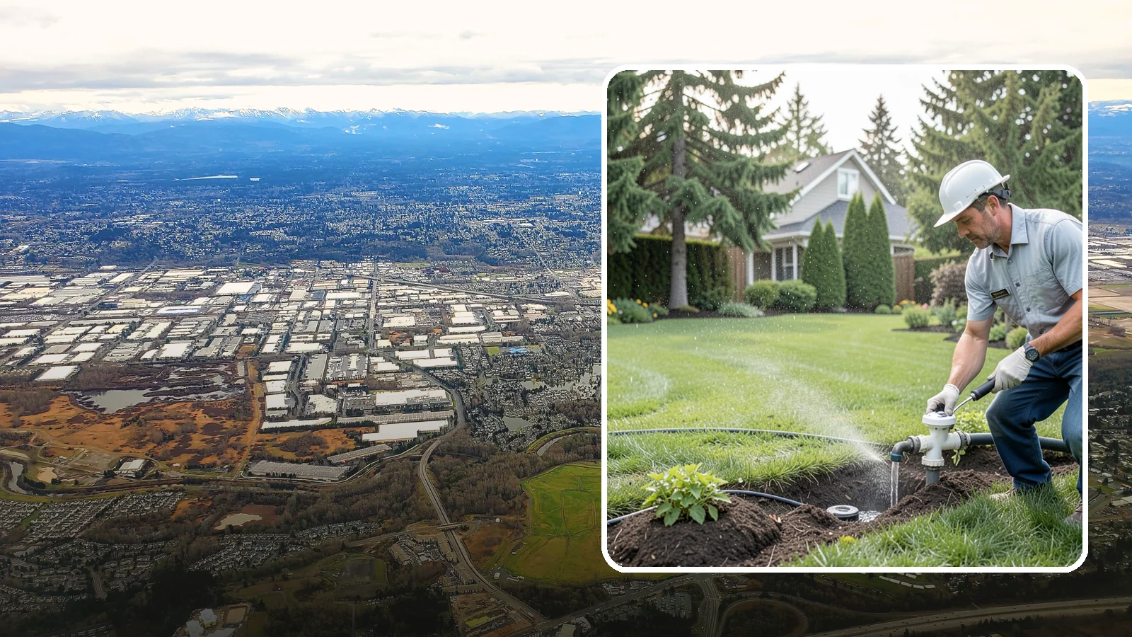 Rain Sensor Installation in Kent, King County, WA - We install rain sensors that automatically pause your sprinklers during Western Washington's frequent rainfall, cutting waste and...