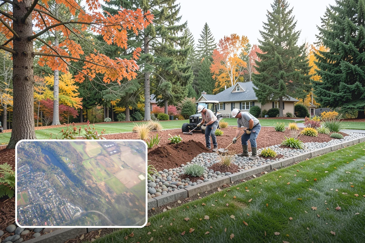Raised Garden Bed Construction in Algona, King County, WA - Better drainage and earlier-warming soil