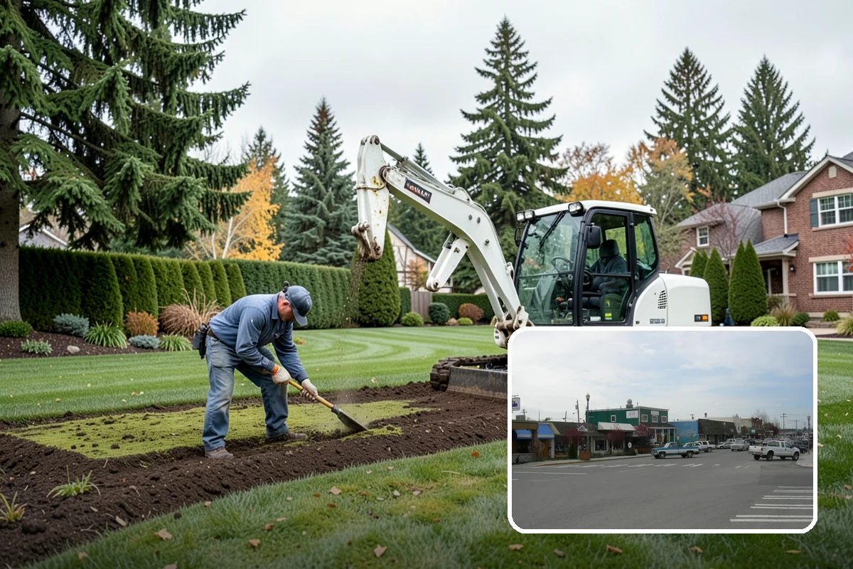 Raised Garden Bed Construction in Stanwood, Snohomish County, WA - Better drainage and earlier-warming soil