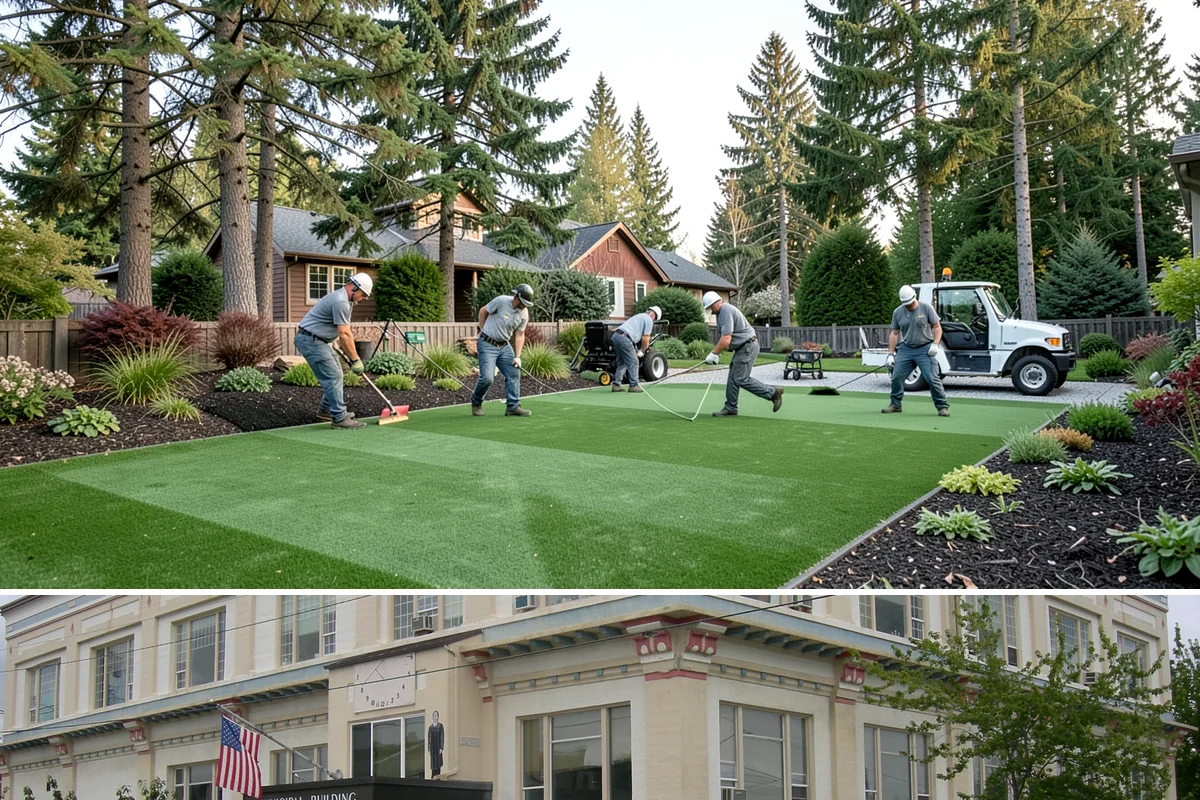 Retail Landscape Maintenance in Anacortes, Skagit County, WA - Maintained year-round, with heavier bed and turf work in the growing season and winter emphasis on leaf removal, moss, and safe...