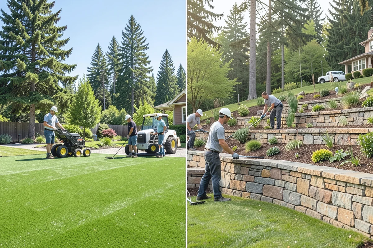 Retail Landscape Maintenance in Beaux Arts Village, King County, WA - Evaluate the center's entrances, islands, and pedestrian routes