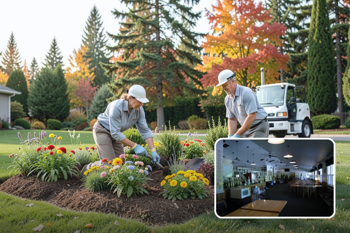 Retail Landscape Maintenance in Black Diamond, King County, WA - Inviting storefronts that draw and hold foot traffic