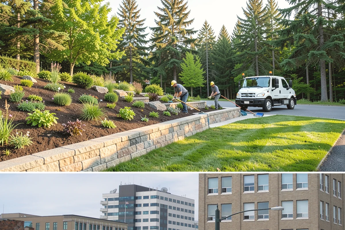 Retail Landscape Maintenance in Everett, Snohomish County, WA - Maintained year-round, with heavier bed and turf work in the growing season and winter emphasis on leaf removal, moss, and safe...