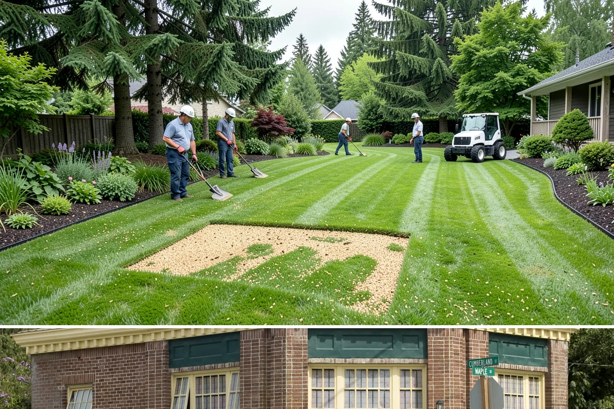Retail Landscape Maintenance in Hamilton, Skagit County, WA - Maintained year-round, with heavier bed and turf work in the growing season and winter emphasis on leaf removal, moss, and safe...