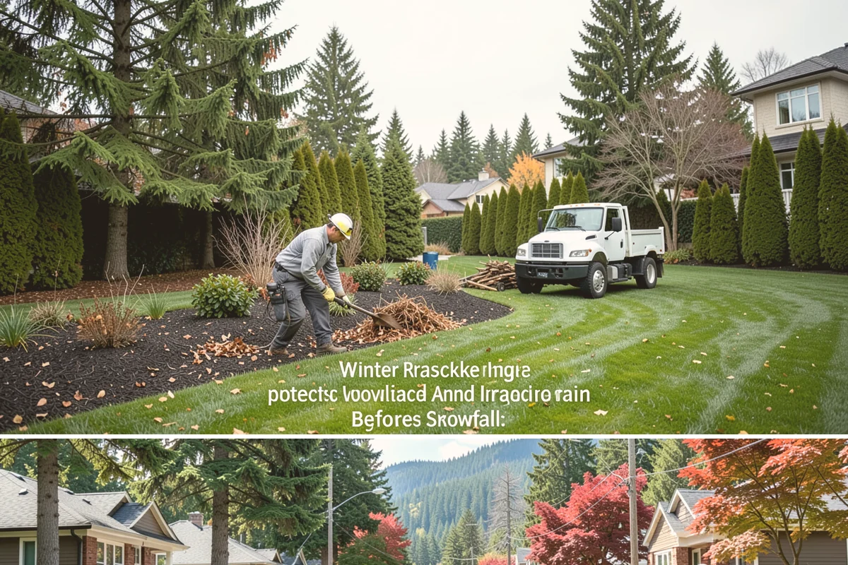 Retail Landscape Maintenance in Hunts Point, King County, WA - Maintained year-round, with heavier bed and turf work in the growing season and winter emphasis on leaf removal, moss, and safe...