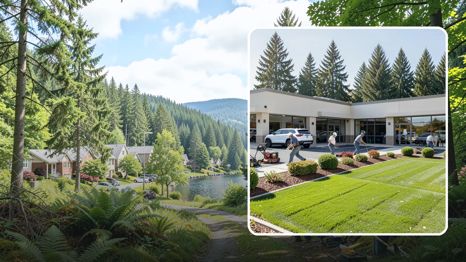 Retail Landscape Maintenance in Lake Forest Park, King County, WA - Storefront and shopping-center grounds care that keeps retail properties inviting, clean, and traffic-ready for shoppers.