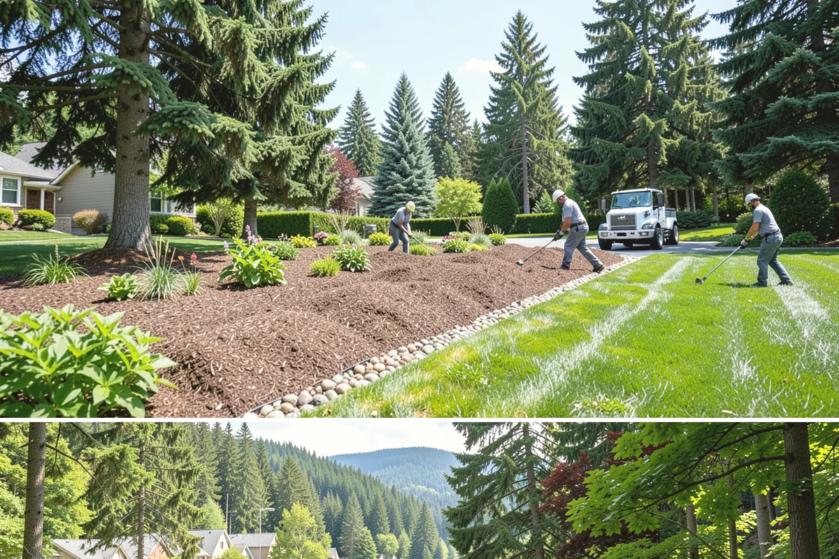 Retail Landscape Maintenance in Lake Forest Park, King County, WA - Maintained year-round, with heavier bed and turf work in the growing season and winter emphasis on leaf removal, moss, and safe...