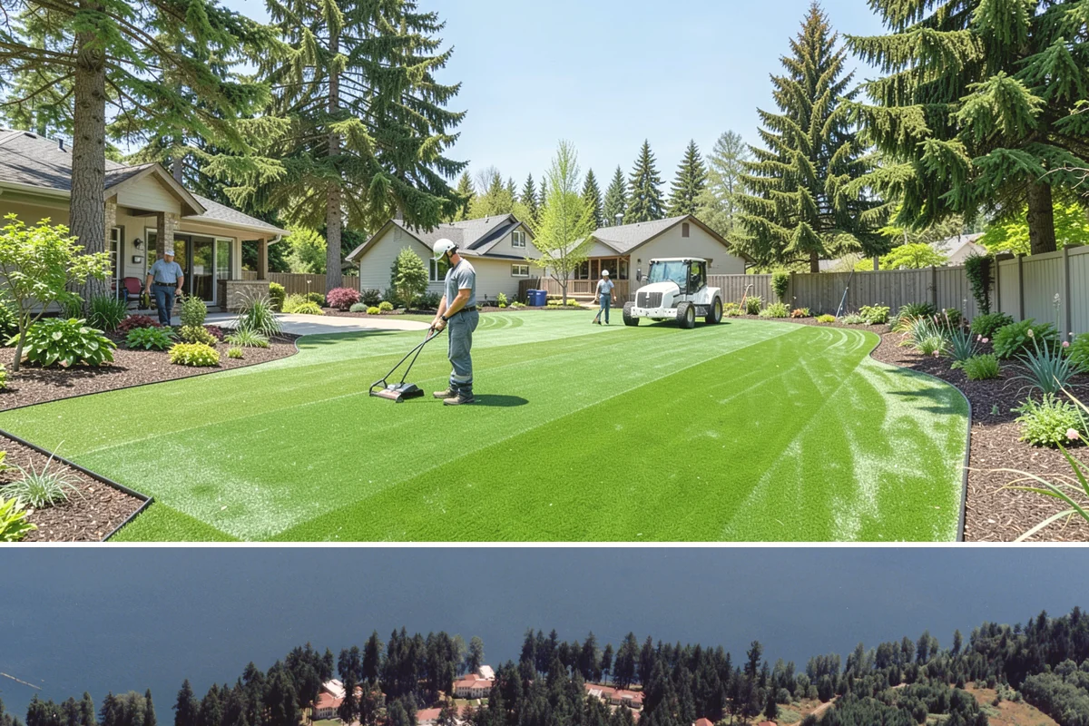 Retail Landscape Maintenance in Lakewood, Pierce County, WA - Maintained year-round, with heavier bed and turf work in the growing season and winter emphasis on leaf removal, moss, and safe...