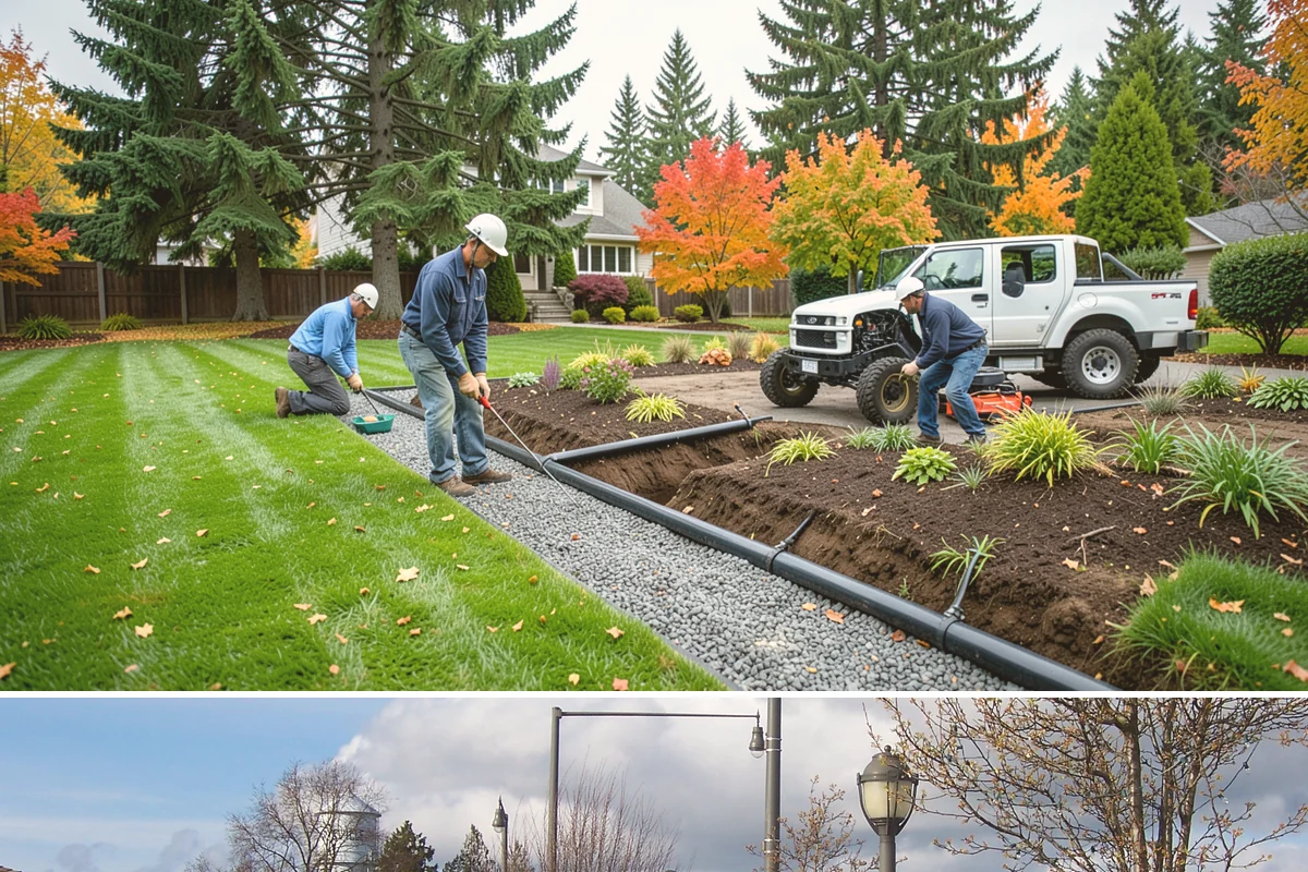 Retail Landscape Maintenance in Marysville, Snohomish County, WA - Maintained year-round, with heavier bed and turf work in the growing season and winter emphasis on leaf removal, moss, and safe...