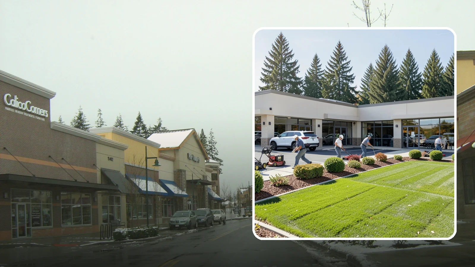 Retail Landscape Maintenance in Mill Creek, Snohomish County, WA - Storefront and shopping-center grounds care that keeps retail properties inviting, clean, and traffic-ready for shoppers.