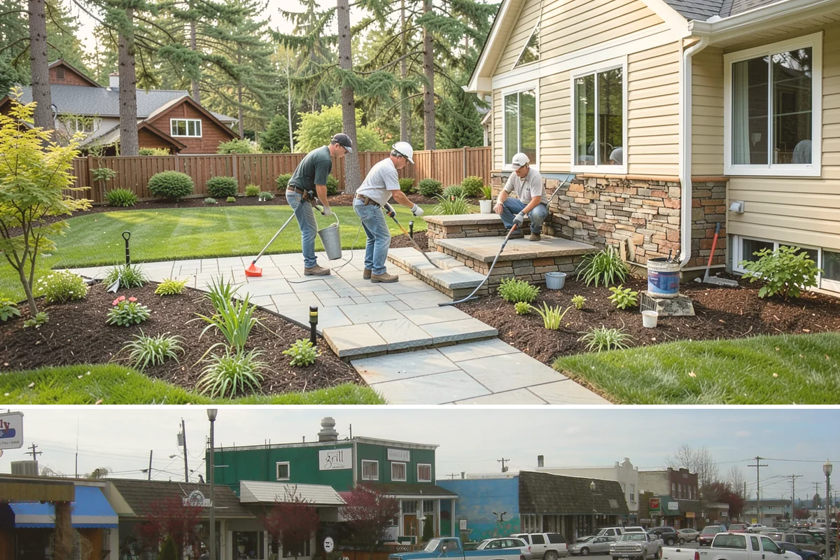 Retail Landscape Maintenance in Stanwood, Snohomish County, WA - Maintained year-round, with heavier bed and turf work in the growing season and winter emphasis on leaf removal, moss, and safe...