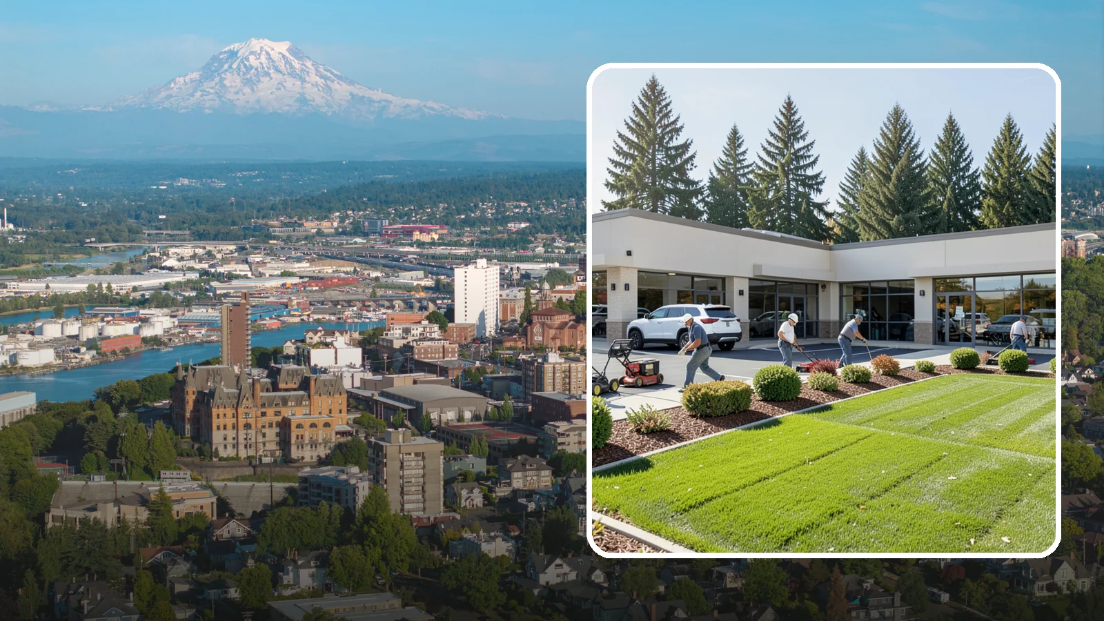 Retail Landscape Maintenance in Tacoma, Pierce County, WA - Storefront and shopping-center grounds care that keeps retail properties inviting, clean, and traffic-ready for shoppers.