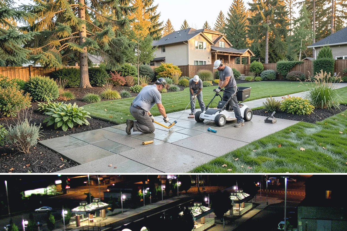 Retaining Wall Installation in Auburn, King County, WA - Best built spring through fall.