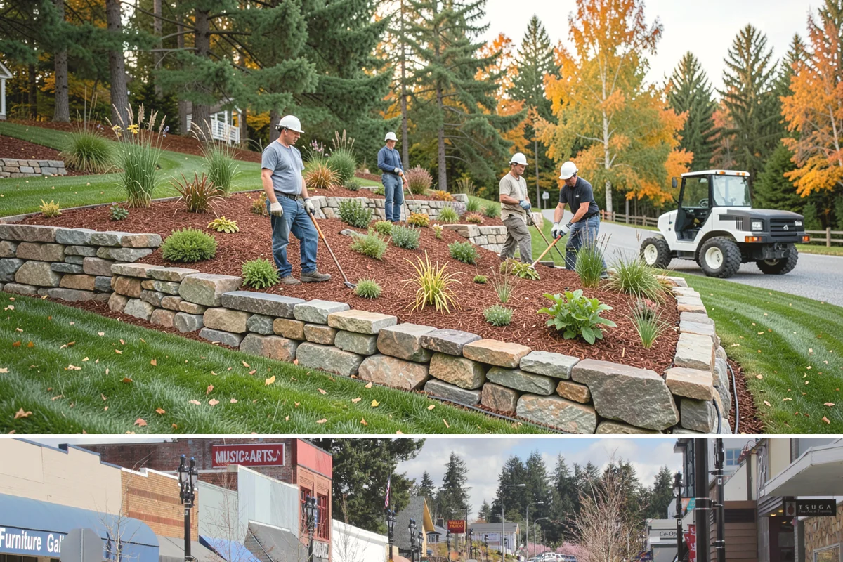 Retaining Wall Installation in Bothell, King County, WA - Best built spring through fall.