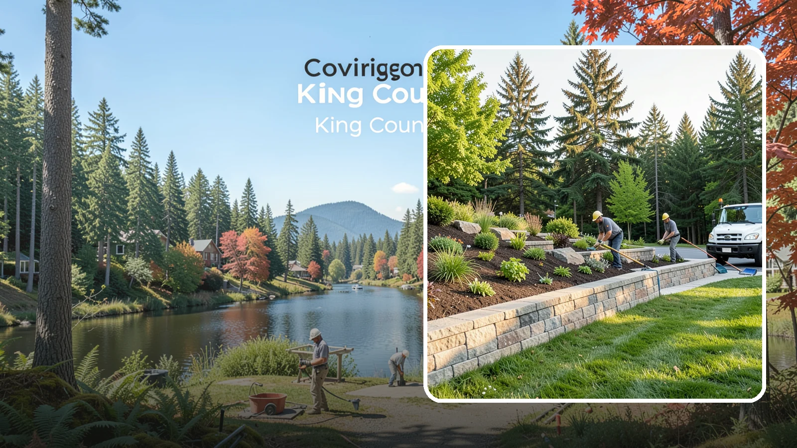 Retaining Wall Installation in Covington, King County, WA - Engineered retaining walls that hold back slopes, create level space, and control erosion for good.