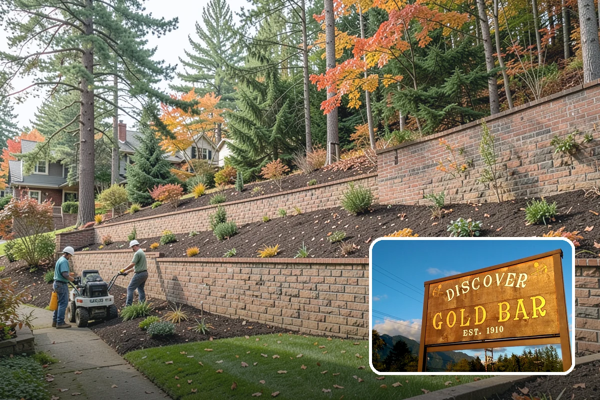 Retaining Wall Installation in Gold Bar, Snohomish County, WA - Holds slopes and creates level space