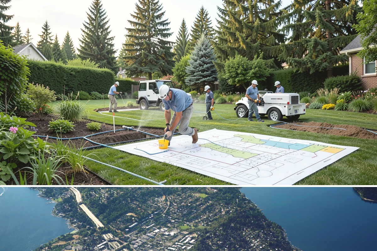Retaining Wall Installation in Mercer Island, King County, WA - Best built spring through fall.