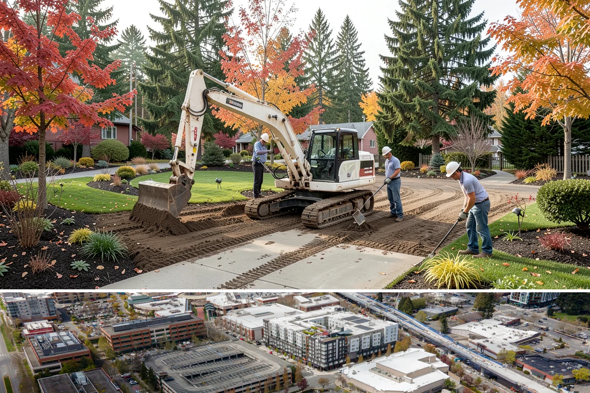 Retaining Wall Installation in Redmond, King County, WA - Best built spring through fall.