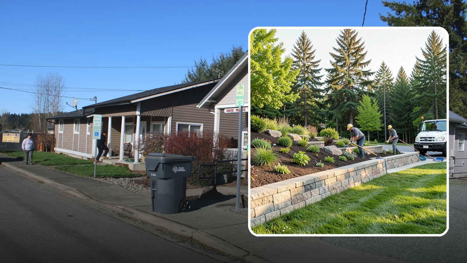 Retaining Wall Installation in South Prairie, Pierce County, WA - Engineered retaining walls that hold back slopes, create level space, and control erosion for good.