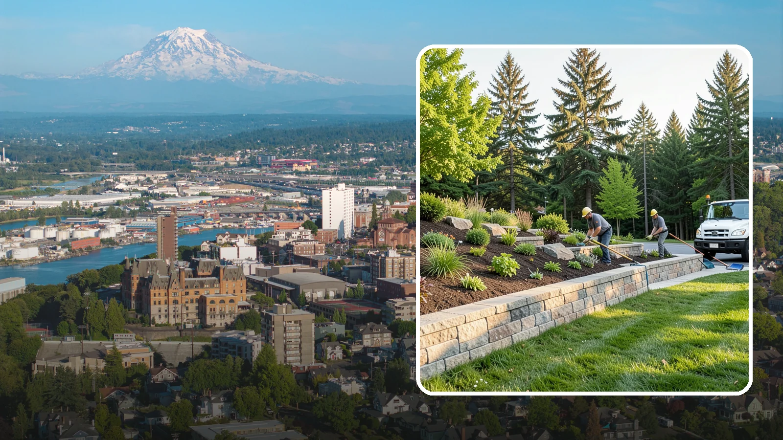 Retaining Wall Installation in Tacoma, Pierce County, WA - Engineered retaining walls that hold back slopes, create level space, and control erosion for good.