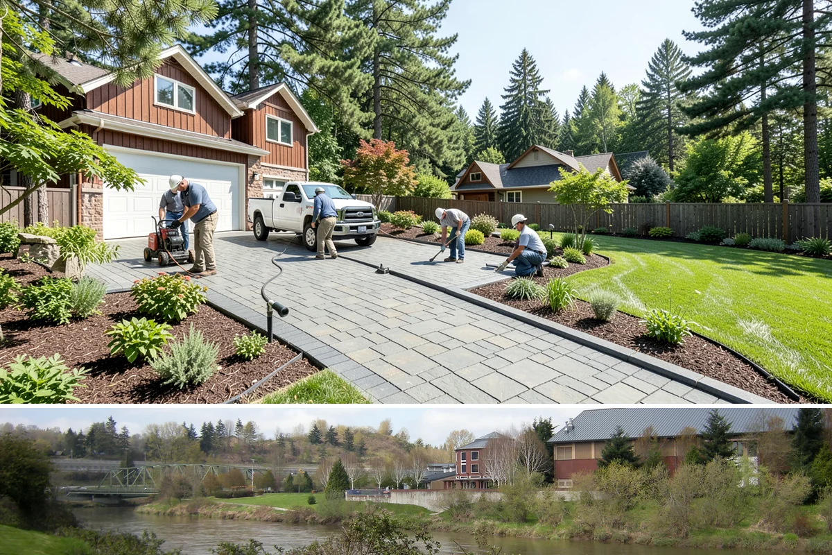 Retaining Wall Installation in Tukwila, King County, WA - Best built spring through fall.