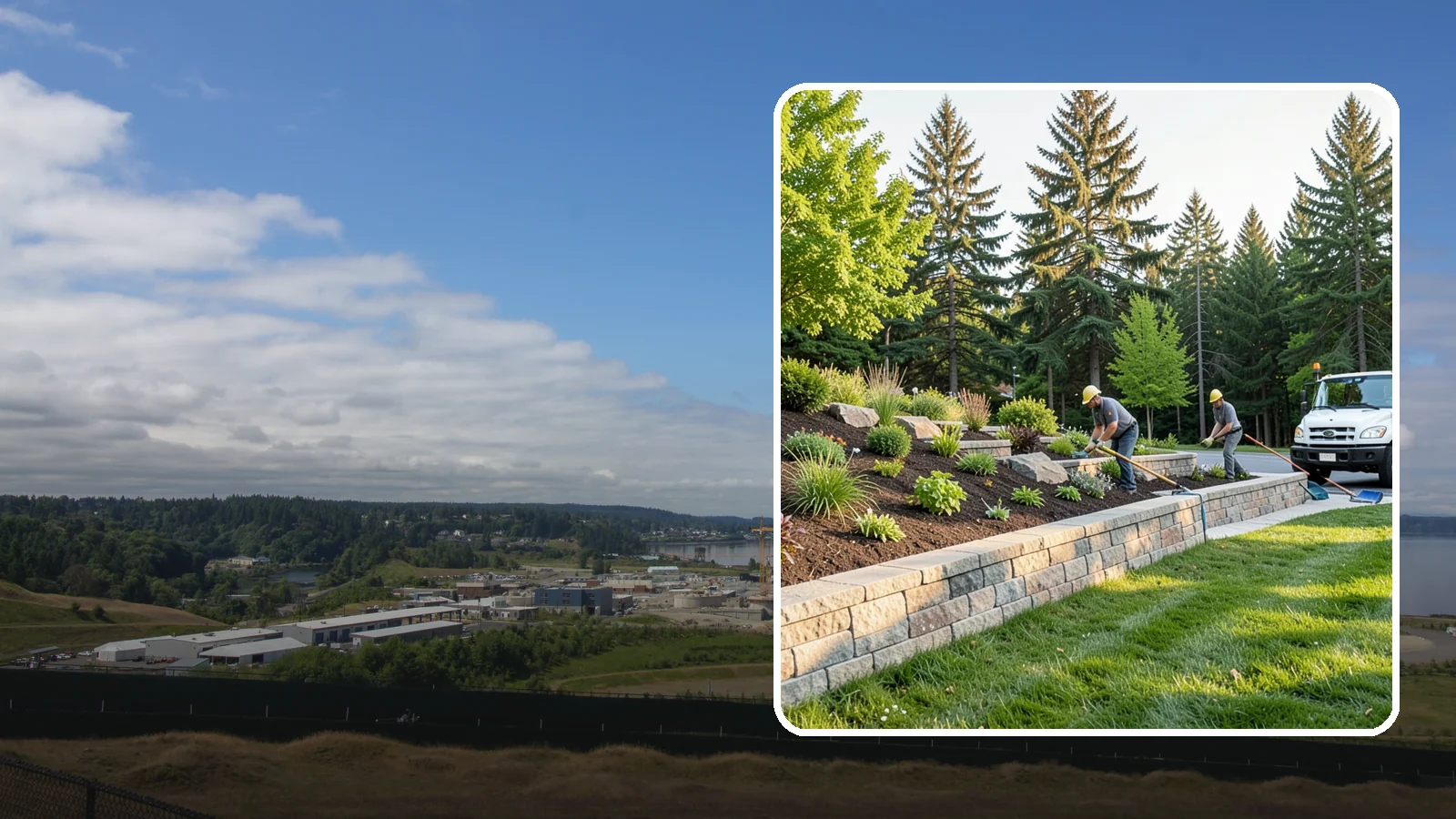 Retaining Wall Installation in University Place, Pierce County, WA - Engineered retaining walls that hold back slopes, create level space, and control erosion for good.