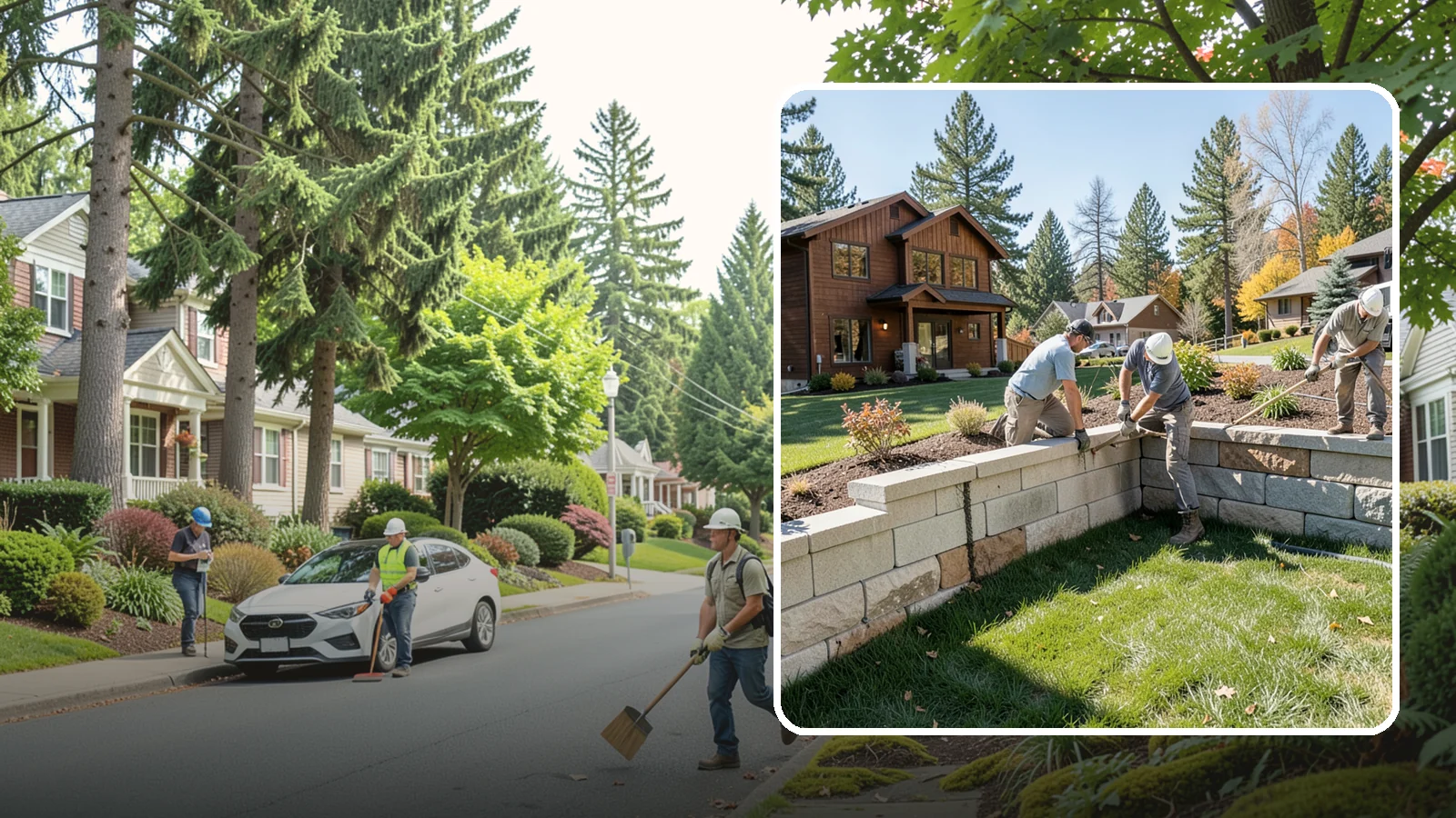 Retaining Wall Repair in Beaux Arts Village, King County, WA - Repair of failing, bulging, or leaning retaining walls to restore structural integrity and safety.