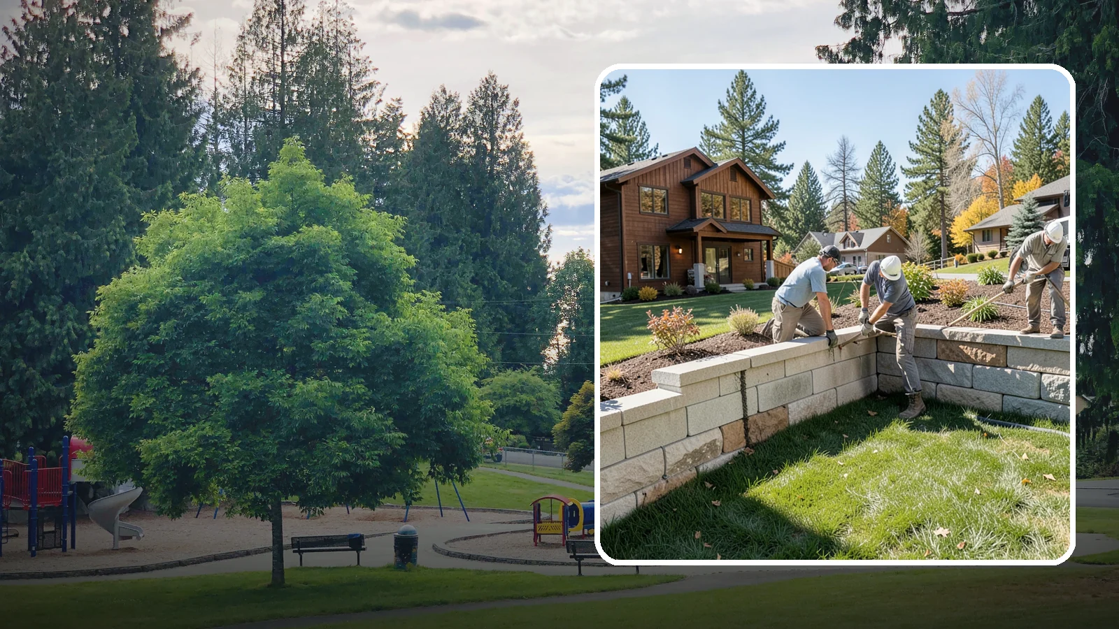 Retaining Wall Repair in Bonney Lake, Pierce County, WA - Repair of failing, bulging, or leaning retaining walls to restore structural integrity and safety.