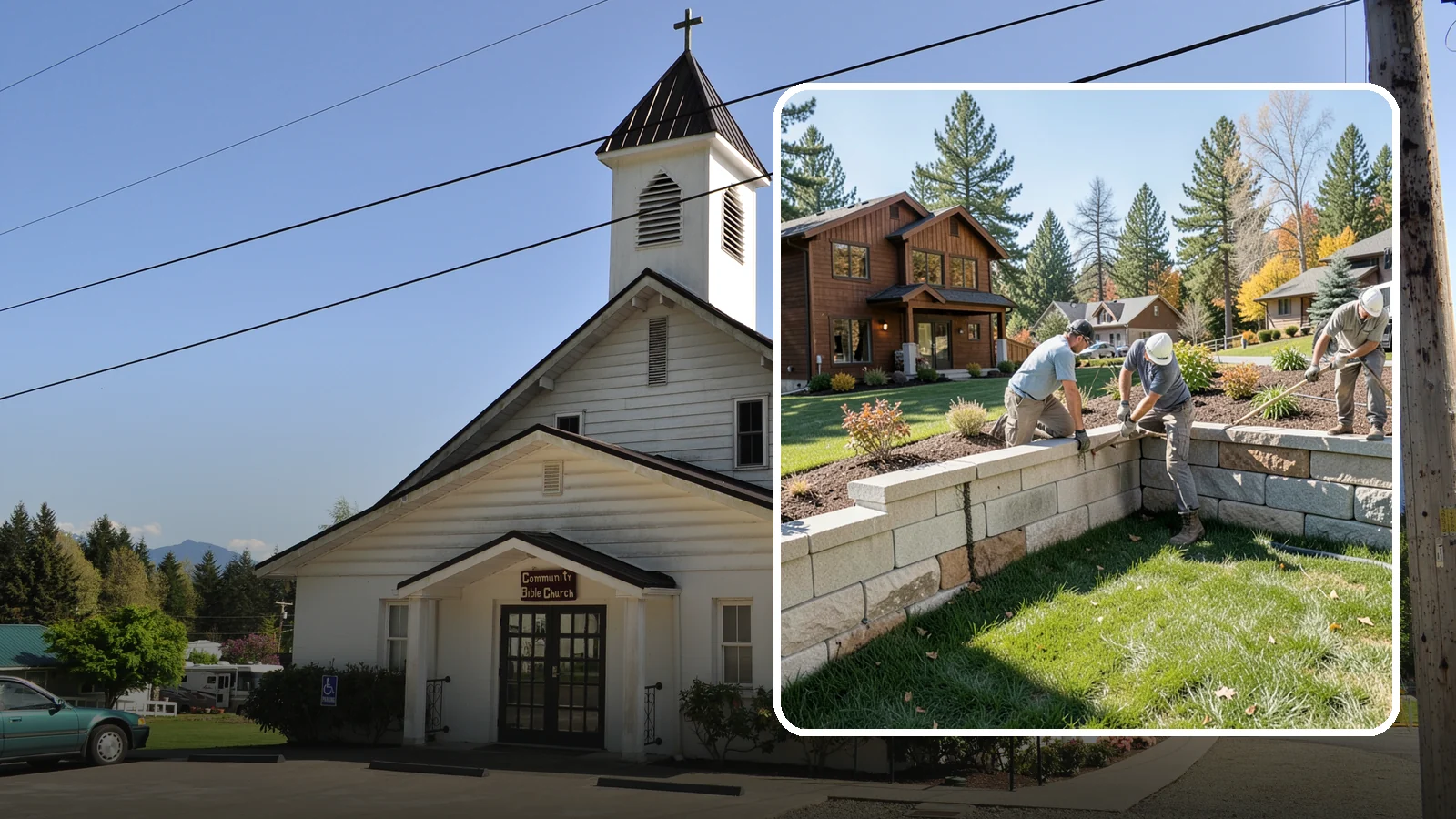 Retaining Wall Repair in Concrete, Skagit County, WA - Repair of failing, bulging, or leaning retaining walls to restore structural integrity and safety.
