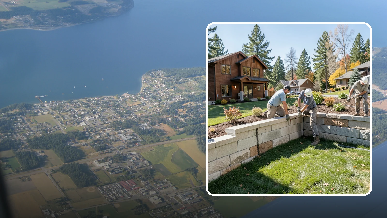 Retaining Wall Repair in Coupeville, Island County, WA - Repair of failing, bulging, or leaning retaining walls to restore structural integrity and safety.