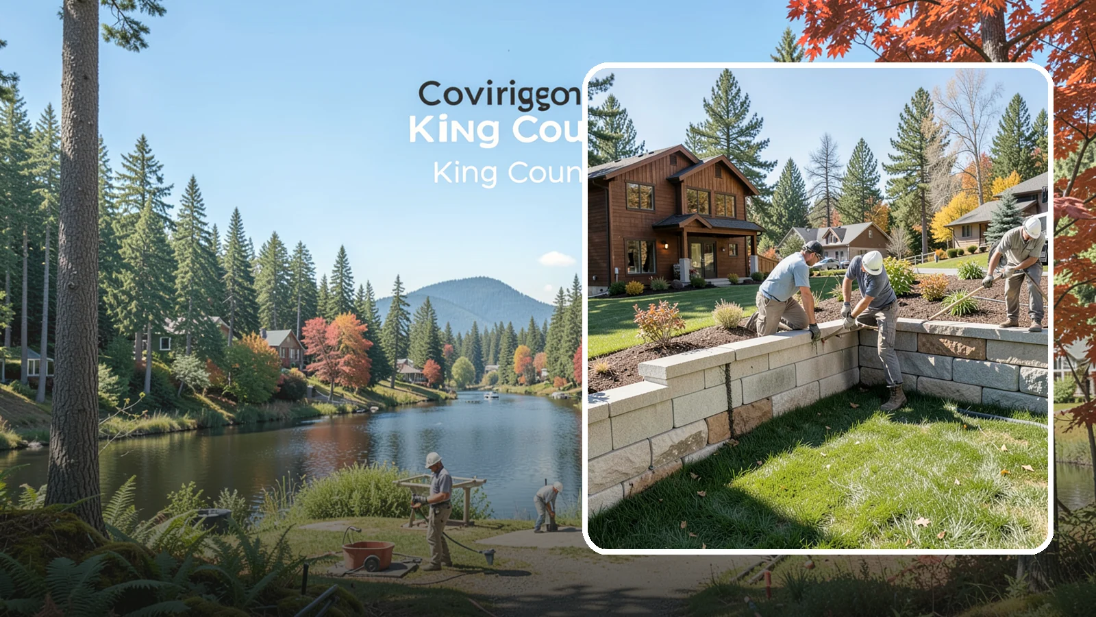 Retaining Wall Repair in Covington, King County, WA - Repair of failing, bulging, or leaning retaining walls to restore structural integrity and safety.