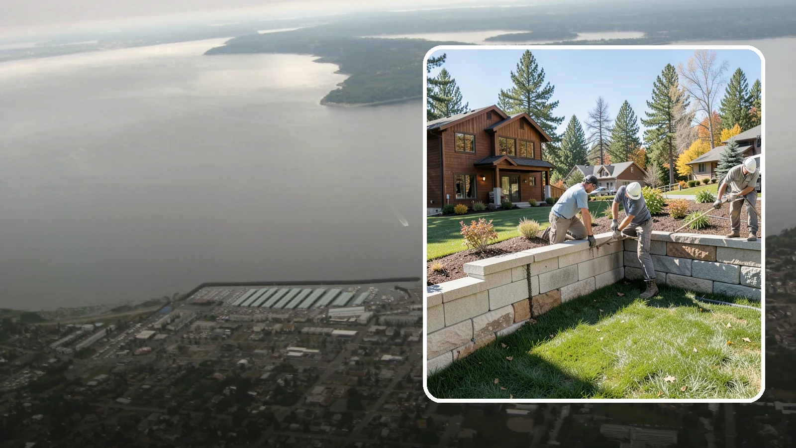 Retaining Wall Repair in Des Moines, King County, WA - Repair of failing, bulging, or leaning retaining walls to restore structural integrity and safety.